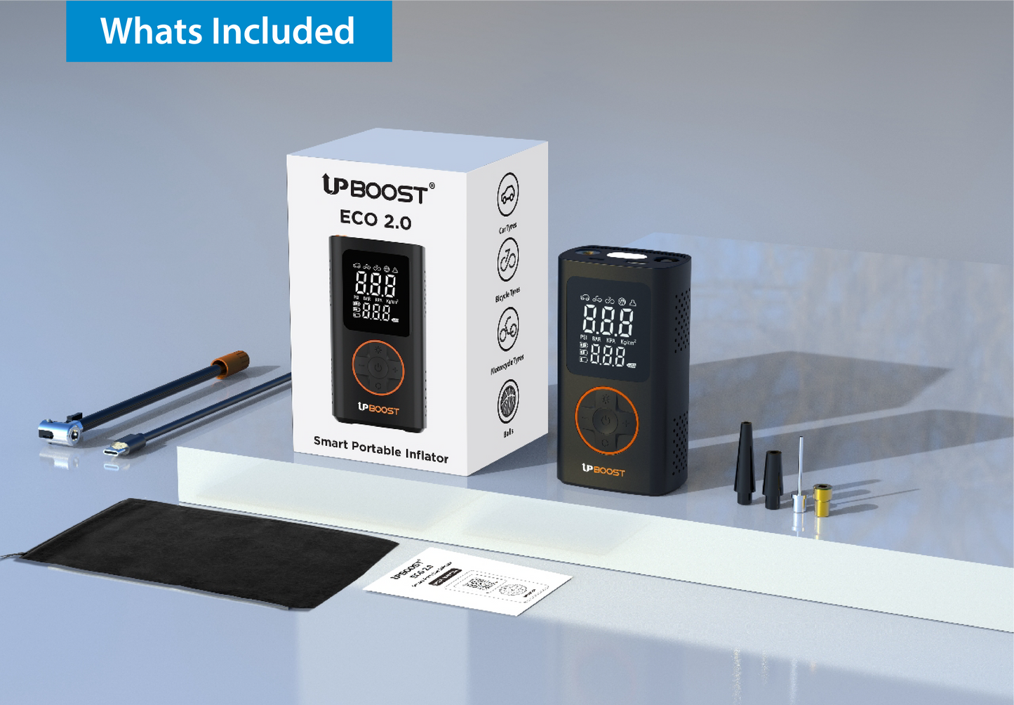 UpBoost Eco 2.0 - Portable Smart Inflator